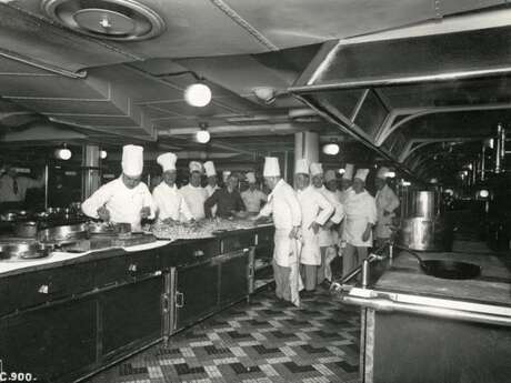 Normandie (1935) : cuisines en chantier - visite-flash à l'Écomusée
