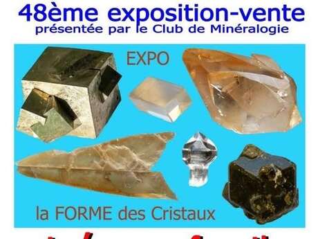 48e exposition minéraux-fossiles-gemmes : la forme des cristaux