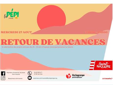 Retour de vacances, le temps fort valorisant les projets des 15-25 ans
