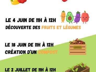 Ateliers enfants/famille autour de la santé environnementale