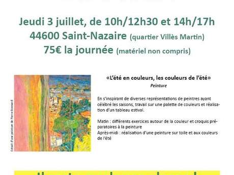 L'été en couleurs, les couleurs de l'été - Stage de peinture