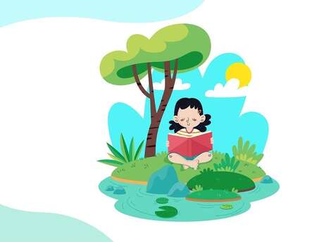 Lectures et jeux en plein air