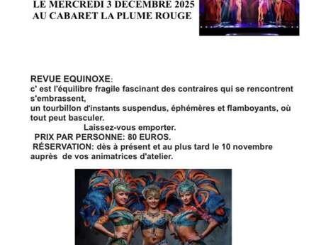 Souvenirs et amitié : sortie Le Cabaret de la Plume rouge