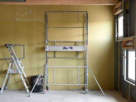 Visite de la matériauthèque de la Maison de l'habitat