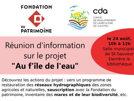 Réunion d'information sur le projet Au f'île de l'eau