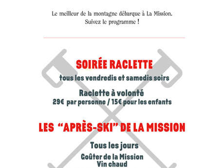 Les « Après-ski » de la Mission