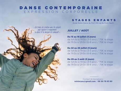 Stage de danse contemporaine pour enfants