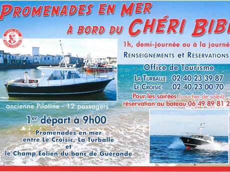 Balades en mer avec le Chéri Bibi