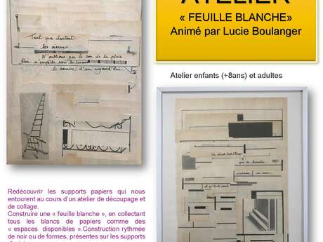 ATELIER | L'ARTHYBRIDE : "FEUILLE BLANCHE" ANIMÉ PAR L'ARTISTE (À PARTIR DE 8 ANS)