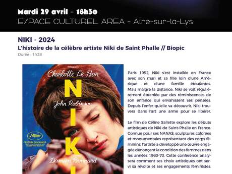 CINÉ-CONF | Projection du film "Niki" à l'Area