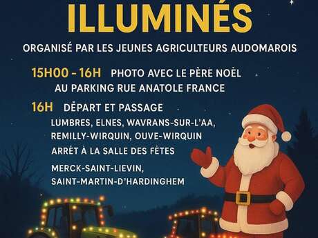Défilé de Tracteurs illuminés à Fauquembergues