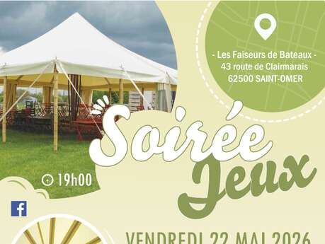 ANIMATION | Soirée repas et jeux avec La Bonne Pioche