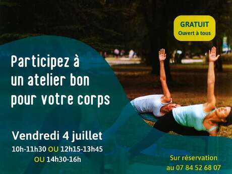 ATELIER | "Yoga & Pilates" au jardin de l'office de tourisme