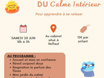 BIEN-ÊTRE | Atelier enfant "Le jardin du retour au calme intérieur"