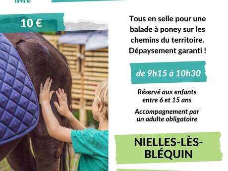 ANIMATION | Balade à poney (6-15 ans)