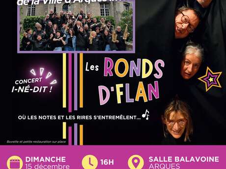 CONCERT | L'Orchestre d'harmonie d'Arques et Les Ronds d'Flan