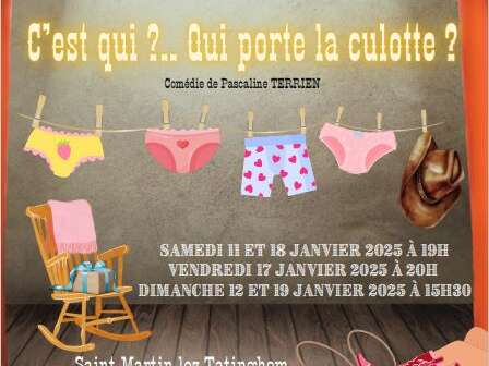 THEATRE | "C'est qui ? Qui porte la culotte?" par "Les Têtes à Claque"