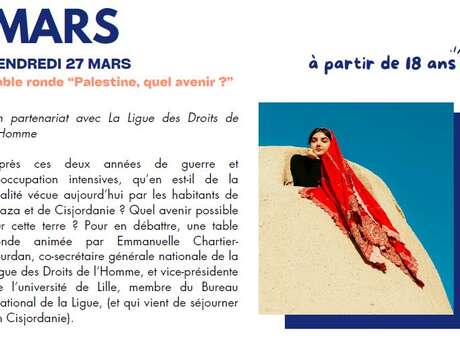 CONFERENCE | Table-ronde "Palestine, quel avenie?" (dès 18 ans)
