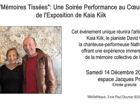 "Mémoires Tissées" : Une soirée performance au coeur de l'exposition de Kaia Kiik