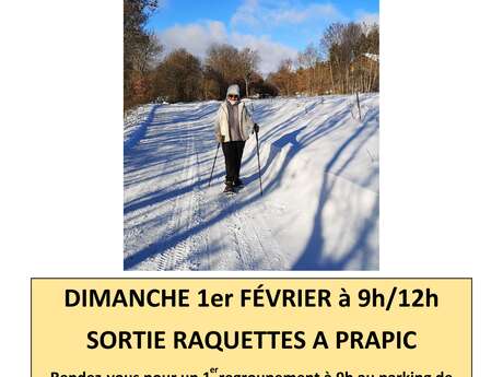 Sortie raquette à Prapic