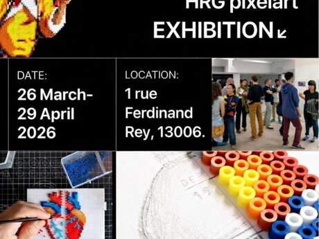 Vernissage et exposition PIX on MARS de HRG pixelart