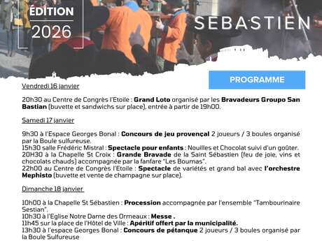 Fête de la Saint Sebastien 2026