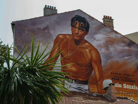 Mur peint "Alain Delon"