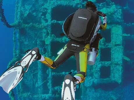 Baptême de plongée recycleur scr mares horizon