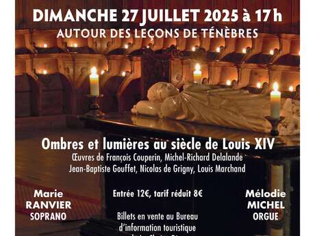 Concert Ombres et Lumières au Siècle de Louis XIV, autour des Leçons de Ténèbres