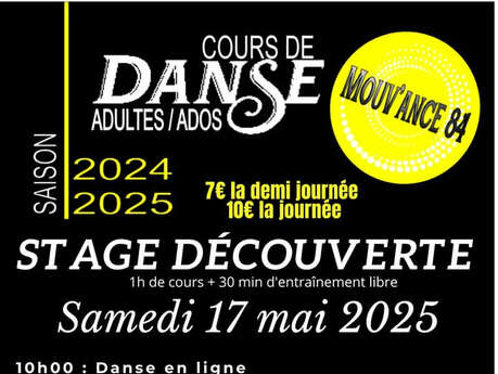 Stage Découverte de danses