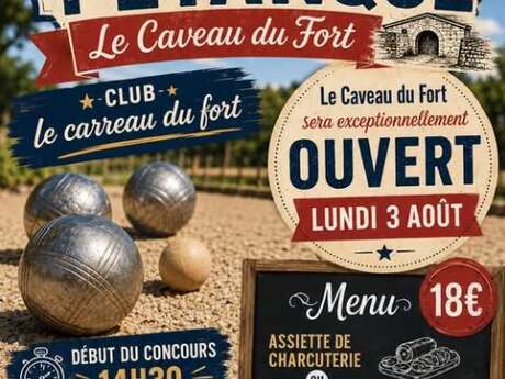 Concours de pétanque et repas au Caveau du Fort