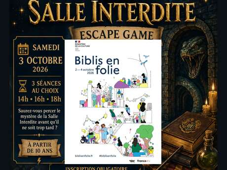 Escape Game : Le secret de la salle interdite (à partir de 10 ans) | Biblis en folie