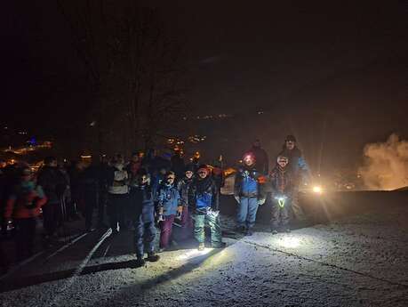 Randonnée raquettes sous les étoiles.