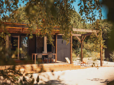 Stay in a luxury beach house or wooden cabin