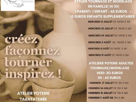 Atelier poterie parent/enfants