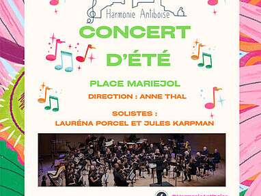 Concert d'été de l'Harmonie Antiboise