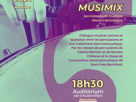 Concert - Musimix, percussions et musique électro-acoustique