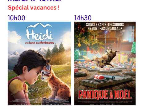 Cinéma pour enfants au village de Seillans - 2 séances à 10h et 14h30