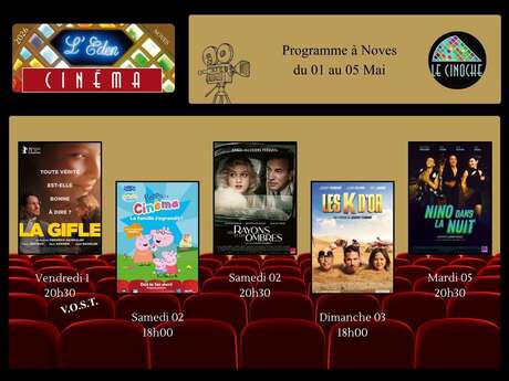 Programme Cinéma de L'Eden