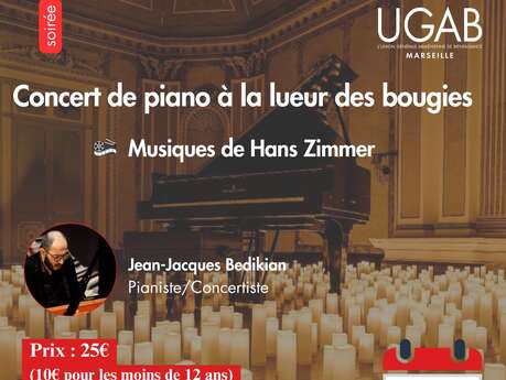 Concert de piano à la lueur des bougies
