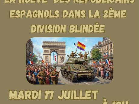 Conférence de Robert Strozzi "La Nueve des Républicains Espagnols dans la 2ème DB"