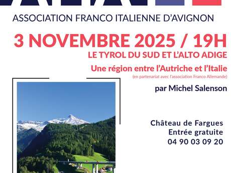 Conférence "Le Tyrol du sud ou l’Alto Adige"
