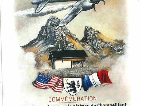 Commémoration des 80ans de l'atterrissage forcé à Champeillant