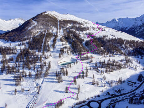 Itinéraire balisé de ski de randonnée à Molines