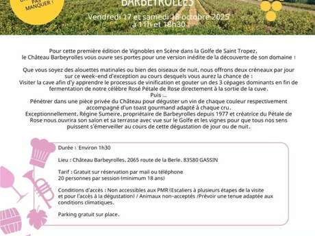 Parenthèse viticole à Barbeyrolles