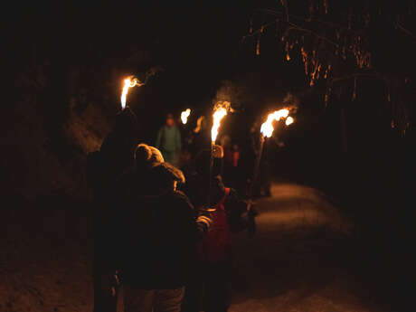 Escape avalanche aux flambeaux