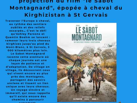 Les mardis de l'aventure : Projection du film "Le sabot montagnard" - au Centre Culturel de la Gorge
