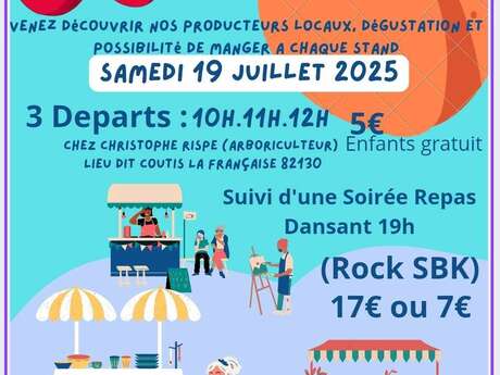 Balade gourmande à Lafrancaise (producteurs locaux) sur 5 kms