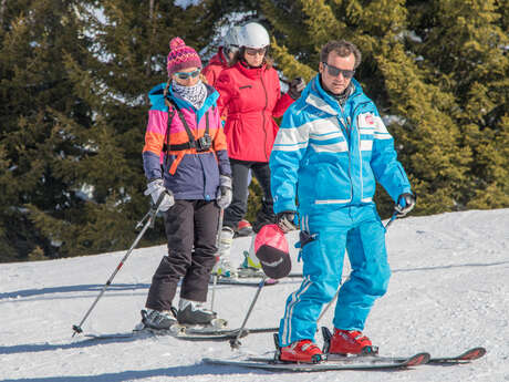 Ski Famille sur le Grand Massif - Cours privés de 3 à 8 pers.
