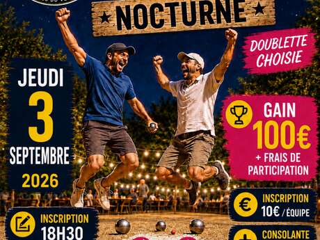 Concours de pétanque nocturne